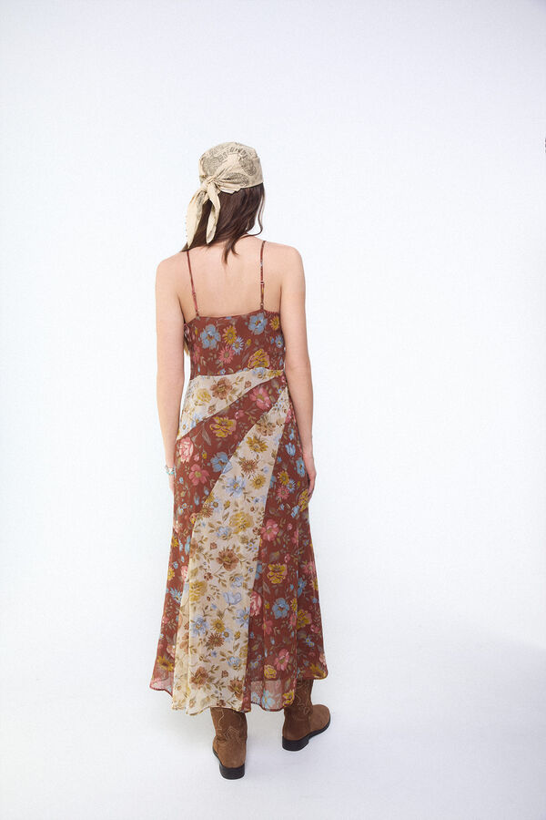 Slowlove Vestido estampado combinado Several