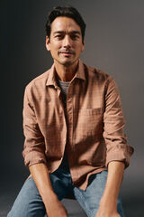 OOTO Camisa cuadro sobretintado Arena