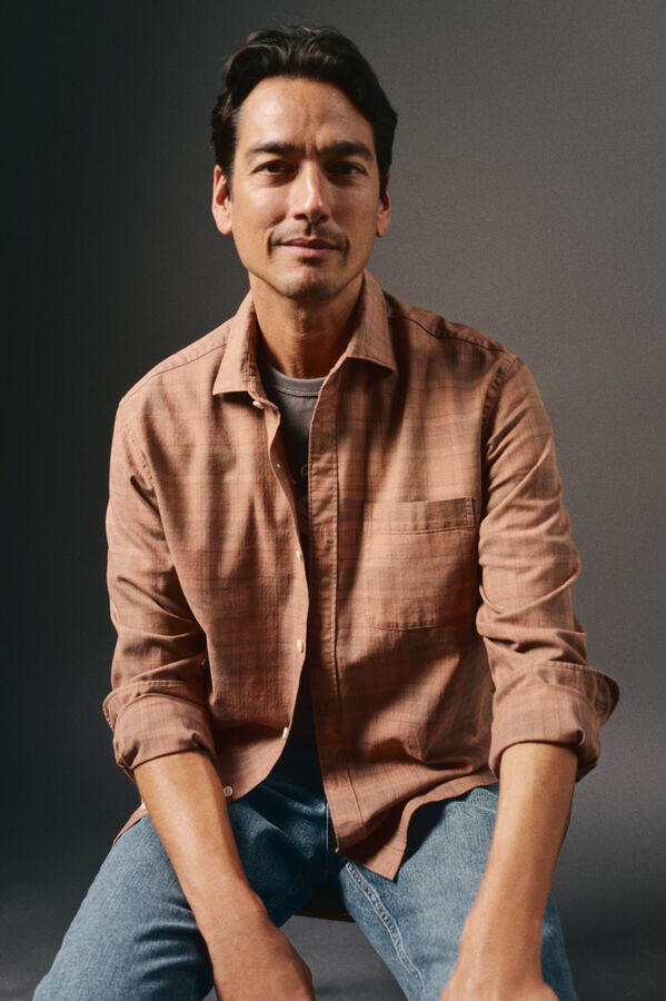 OOTO Camisa cuadro sobretintado Arena