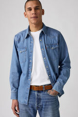 Levi's Cintur&oacute;n hebilla ancha Marr&oacute;n