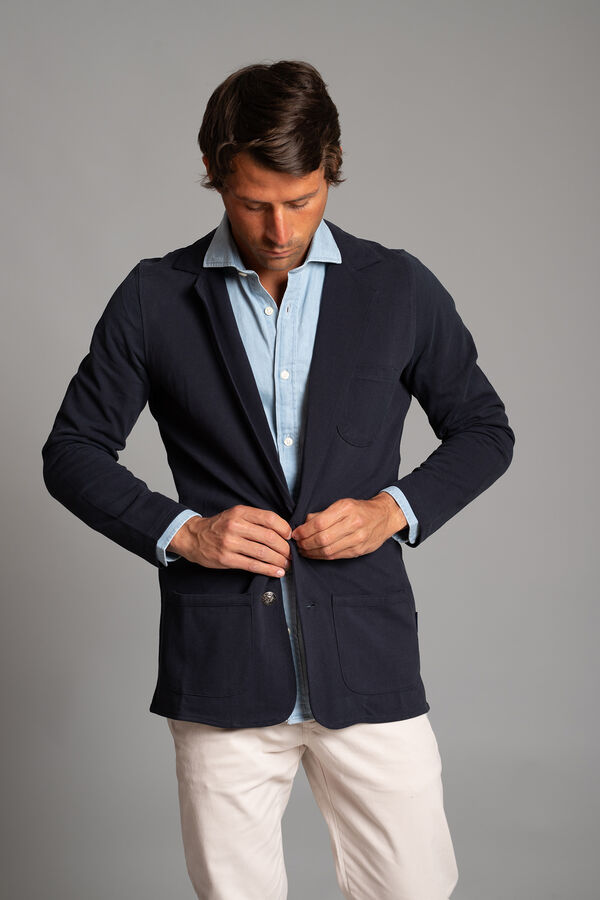 Cloking Chaqueta Piqu&eacute; Singapore Azul marino