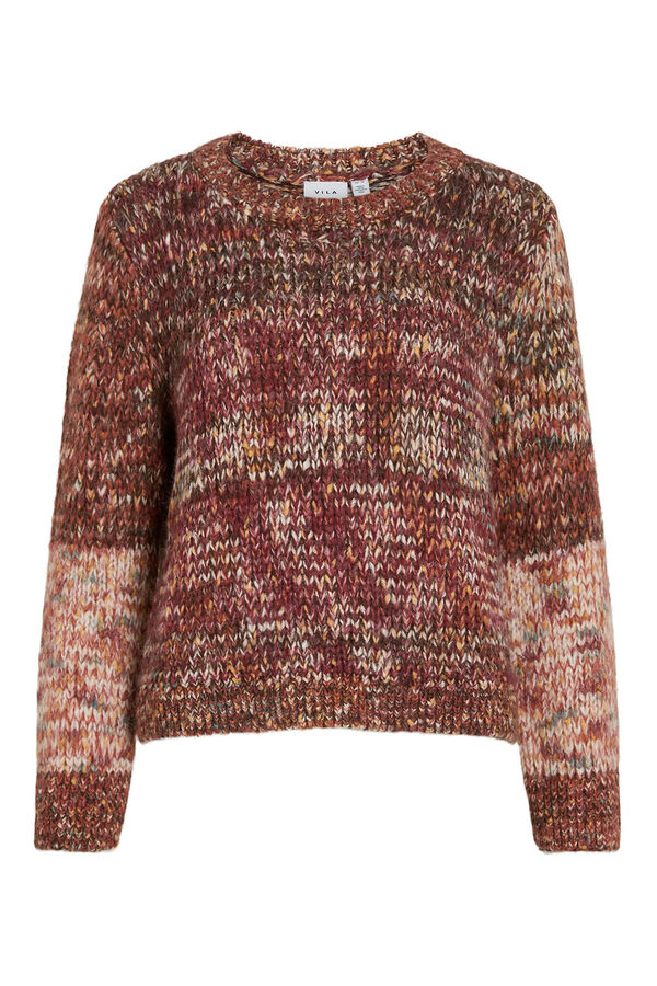 Vila Jersey de punto con lana Multicolor