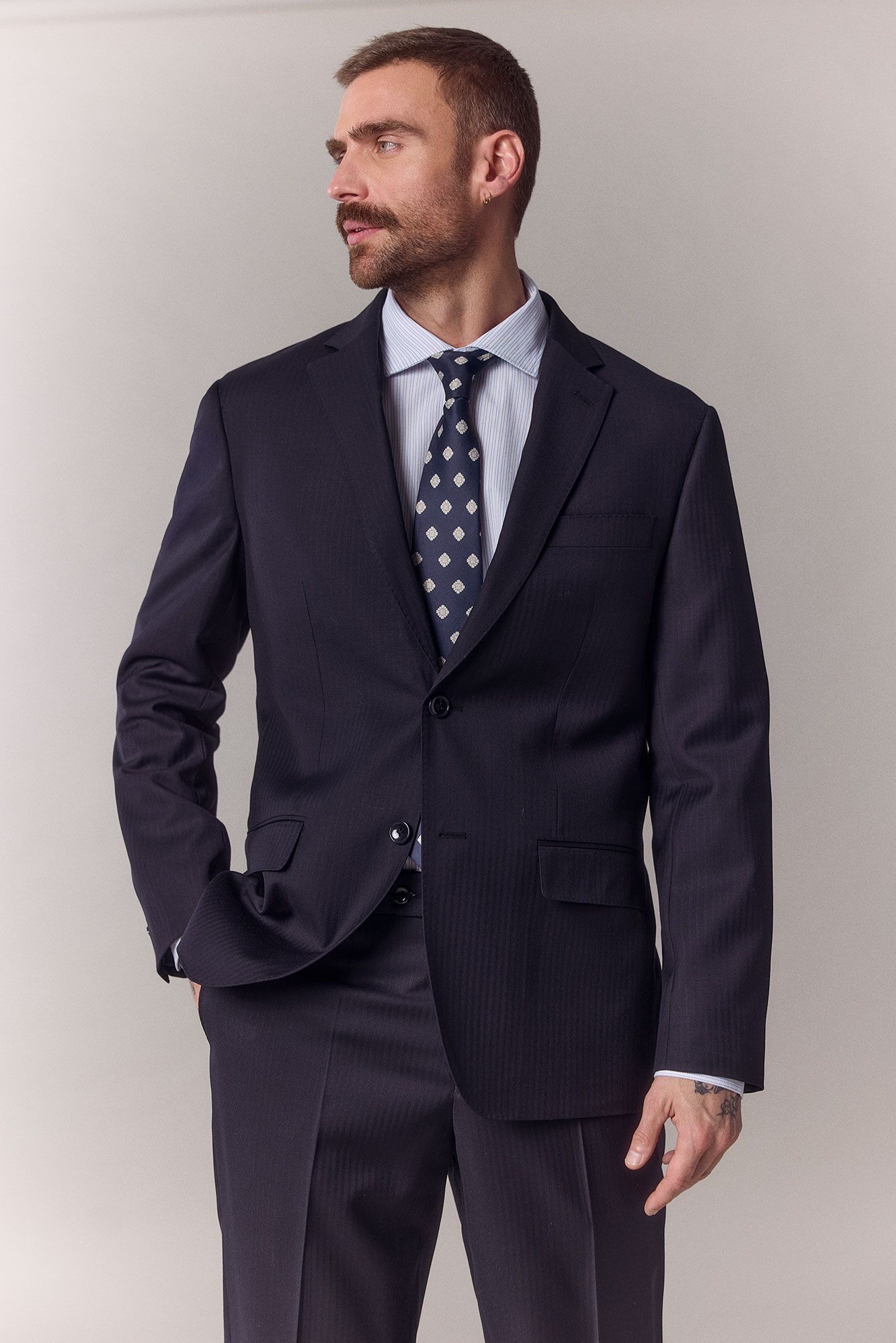 OOTO Blazer de fato espiga