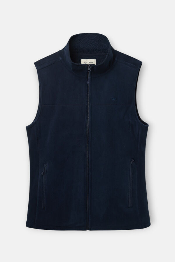 Silbon Colete de polar cl&aacute;ssico Azul