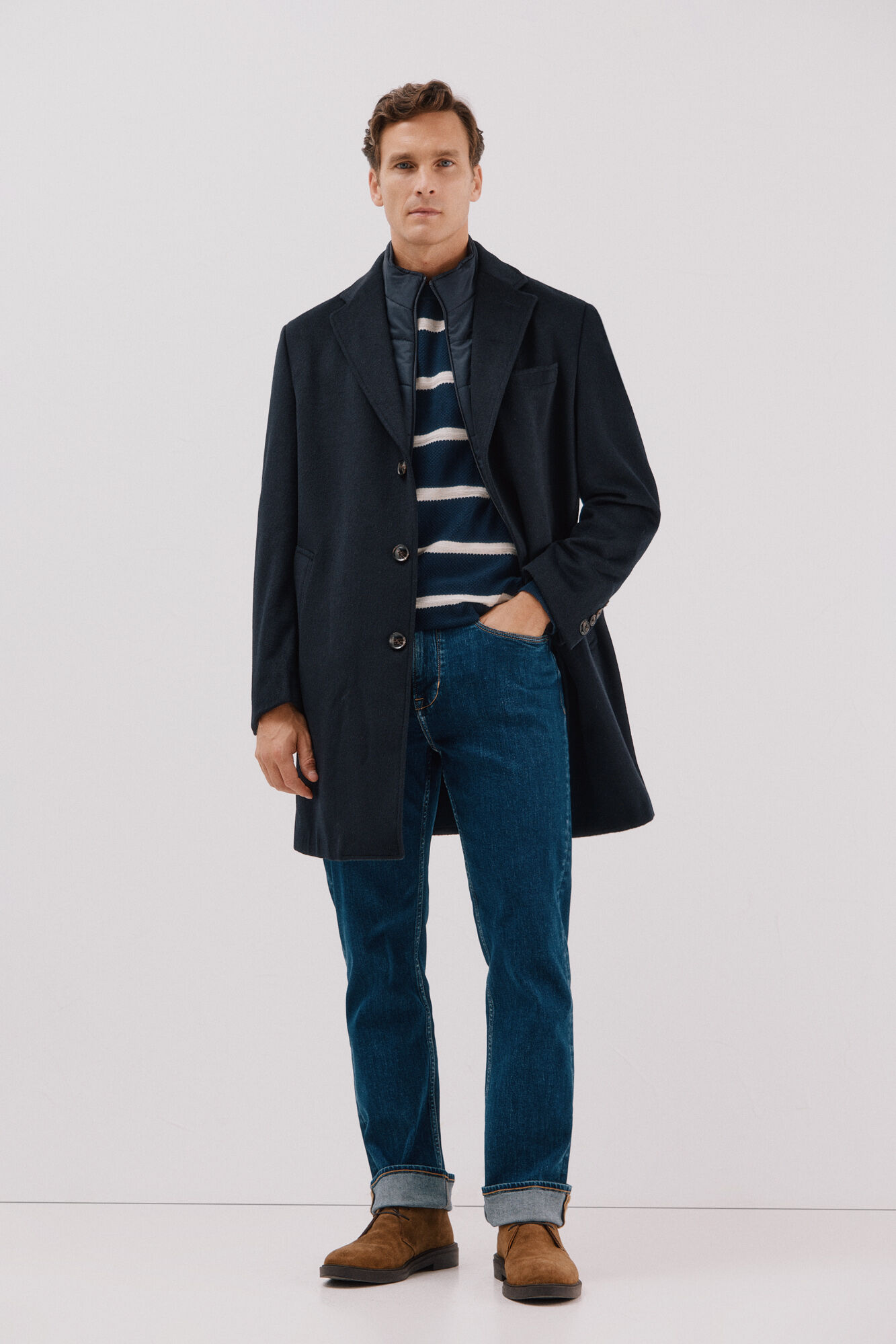 Cortefiel Abrigo sola vistas desmontables