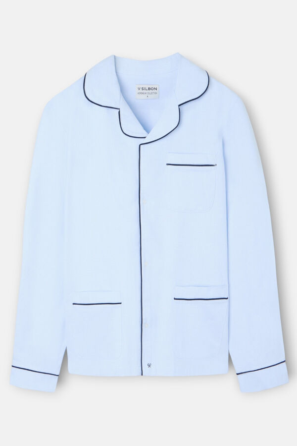 Silbon Pijama hombre camisero Blue