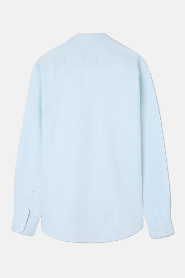 Silbon Camisa Esportiva Oxford Lisa Azul