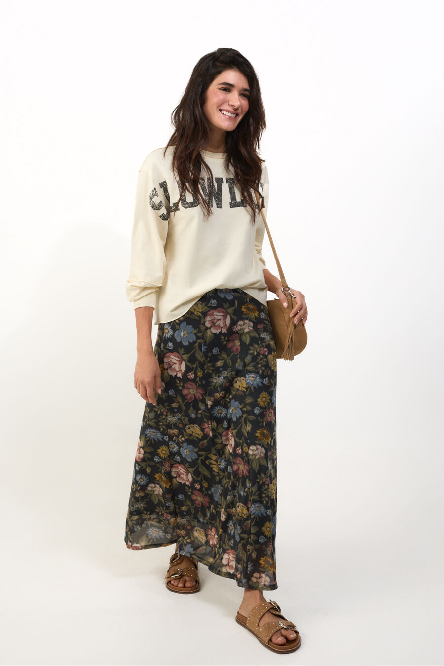 Falda de tul elástico