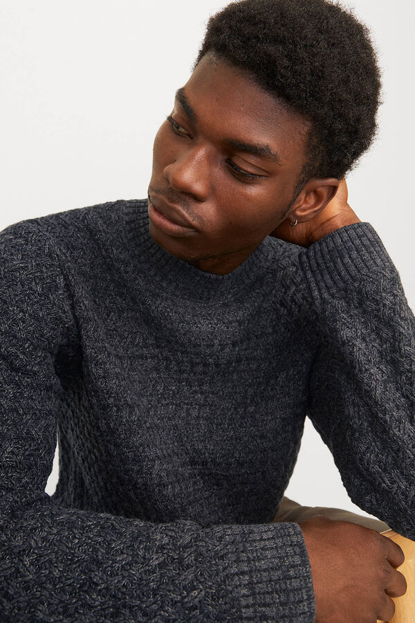 Jack & Jones Textured jumper Black