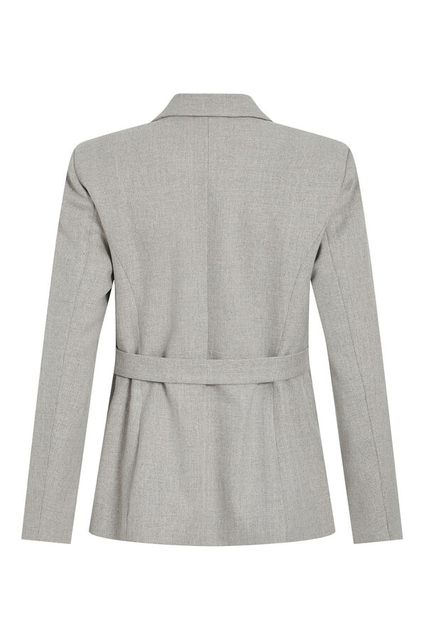 Vila Blazer trespassado com bot&otilde;es Cinzento