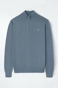 Silbon Jersey liso media cremallera