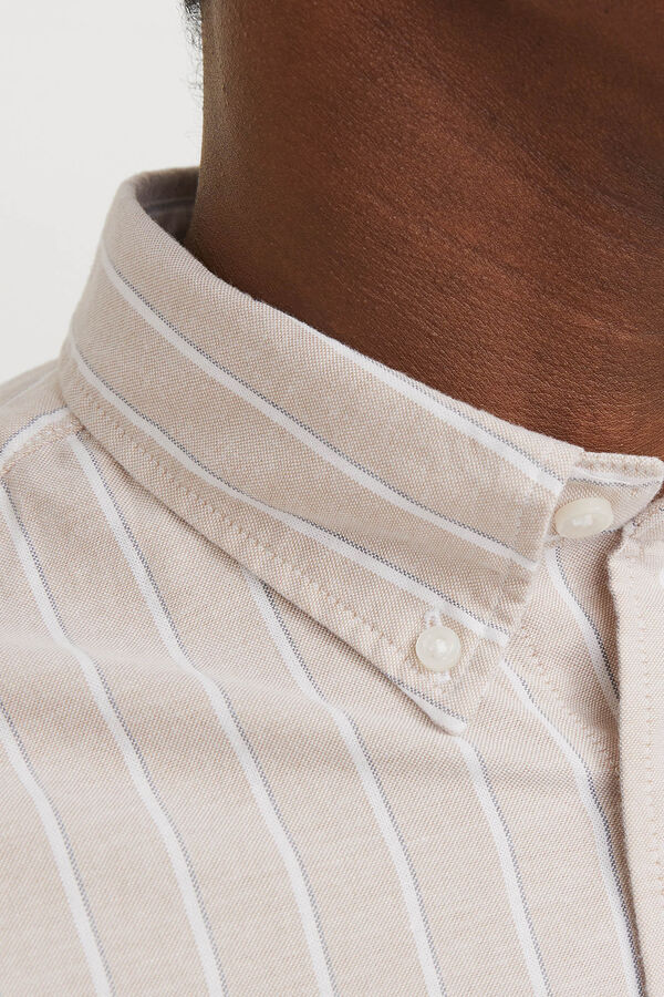 Jack & Jones Camisola oxford slim fit Castanho