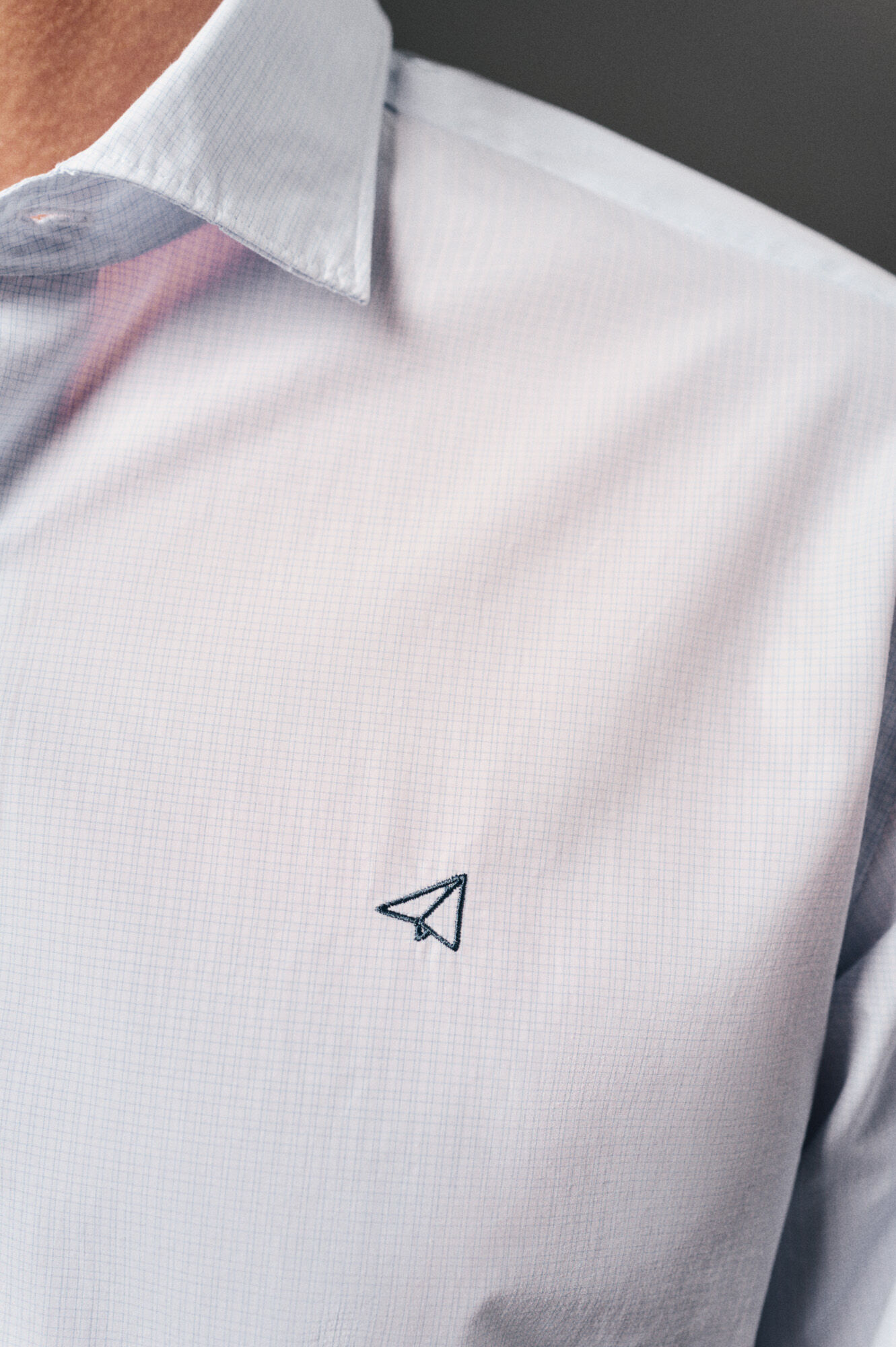 OOTO Camisa xadrez popelina