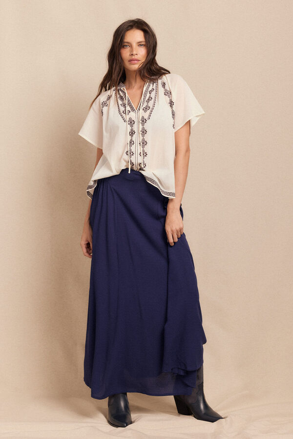 Slowlove Blusa bordados White