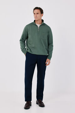 Cortefiel Sudadera cuello cremallera