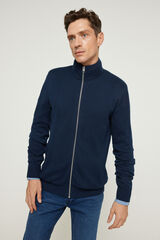 Jack & Jones Camisola gola alta fecho-&eacute;clair Azul