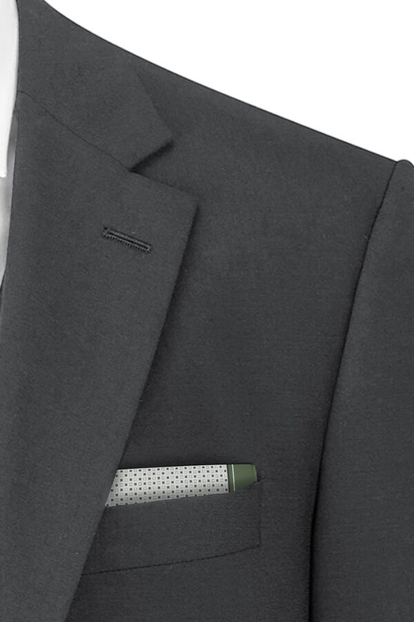 HUGO Pa&ntilde;uelo de bolsillo seda Verde