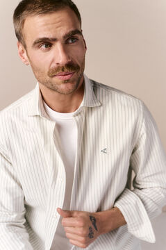 OOTO Camisa oxford rayas manga larga