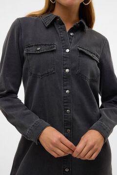 Vero Moda Vestido jeans curto de manga comprida