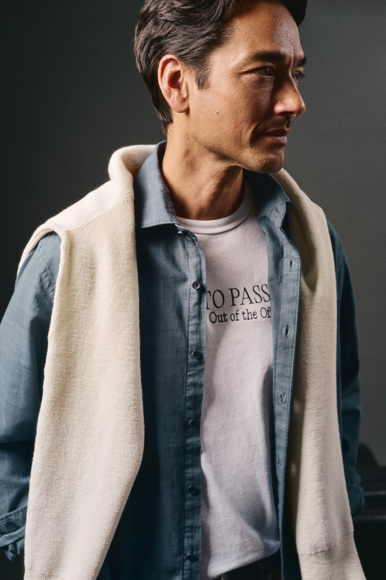 OOTO Camisa cuadro sobretintado