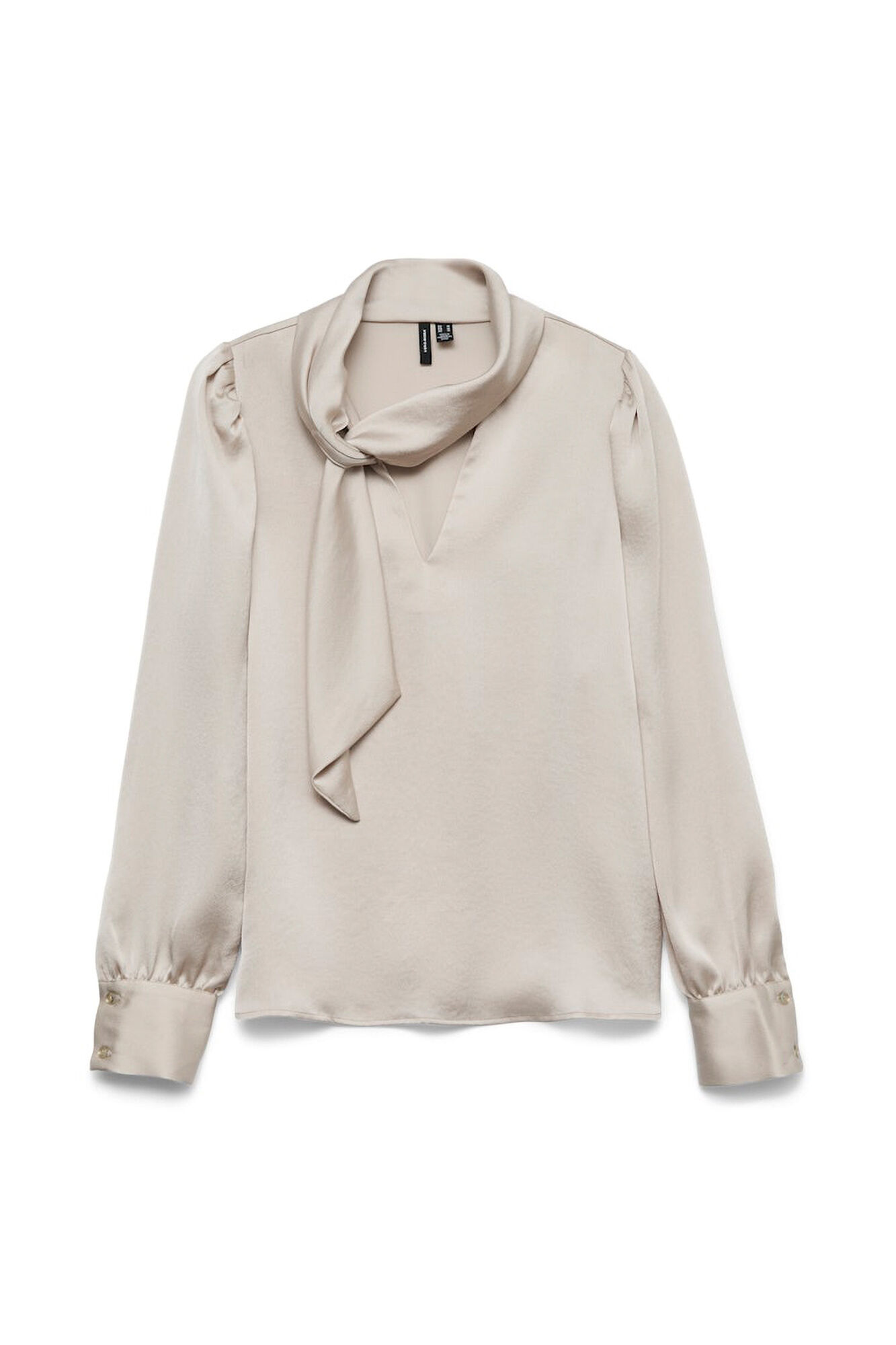 Vero Moda Camisa de cetim com la&ccedil;ada la&ccedil;o 