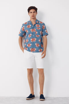 Cortefiel Camisa estampada manga corta