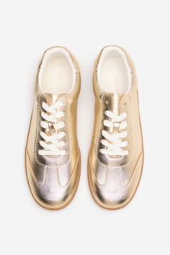 Cortefiel Zapatilla dorada
