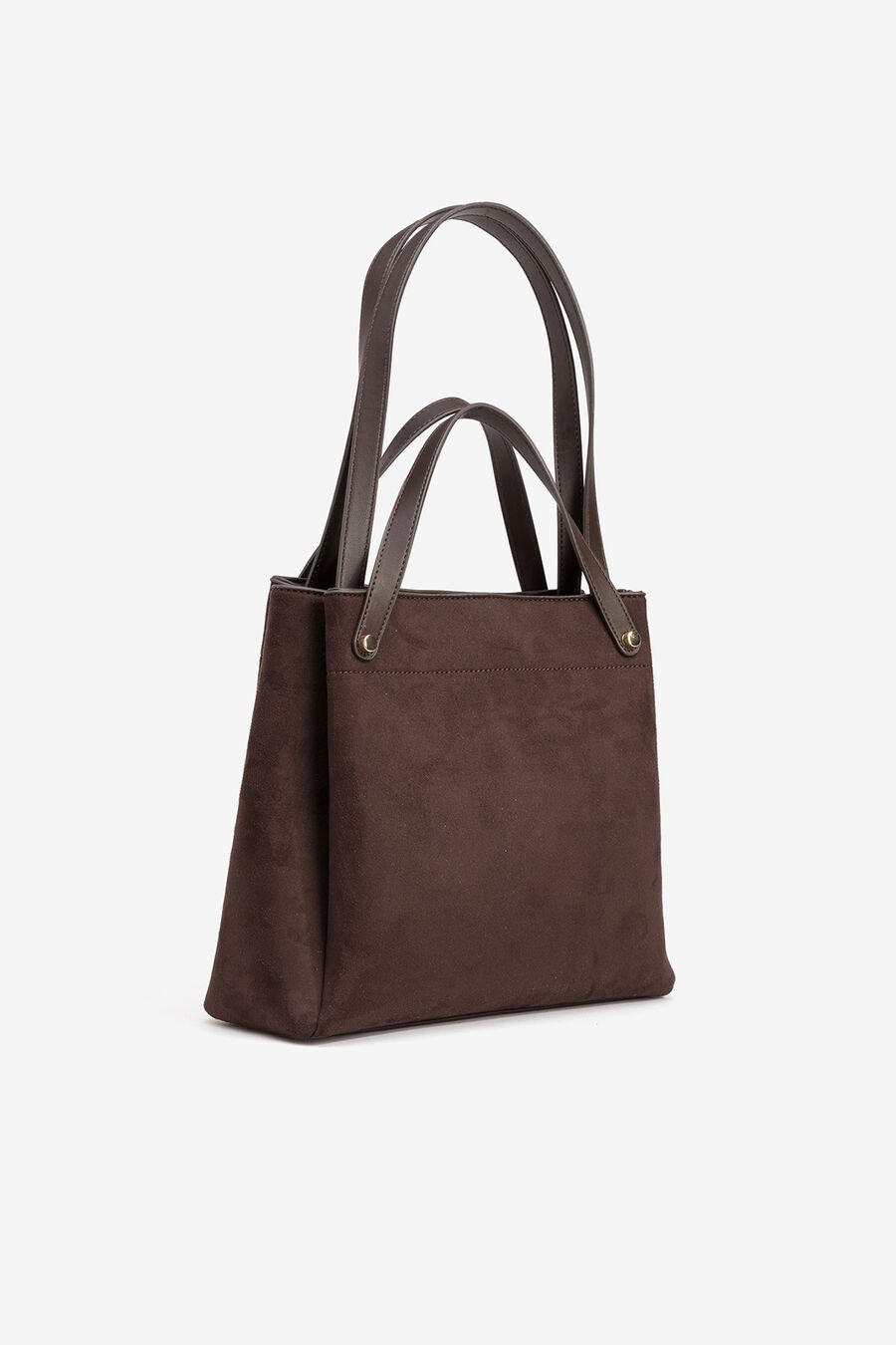 Bolso Shopper Efecto Gamuza