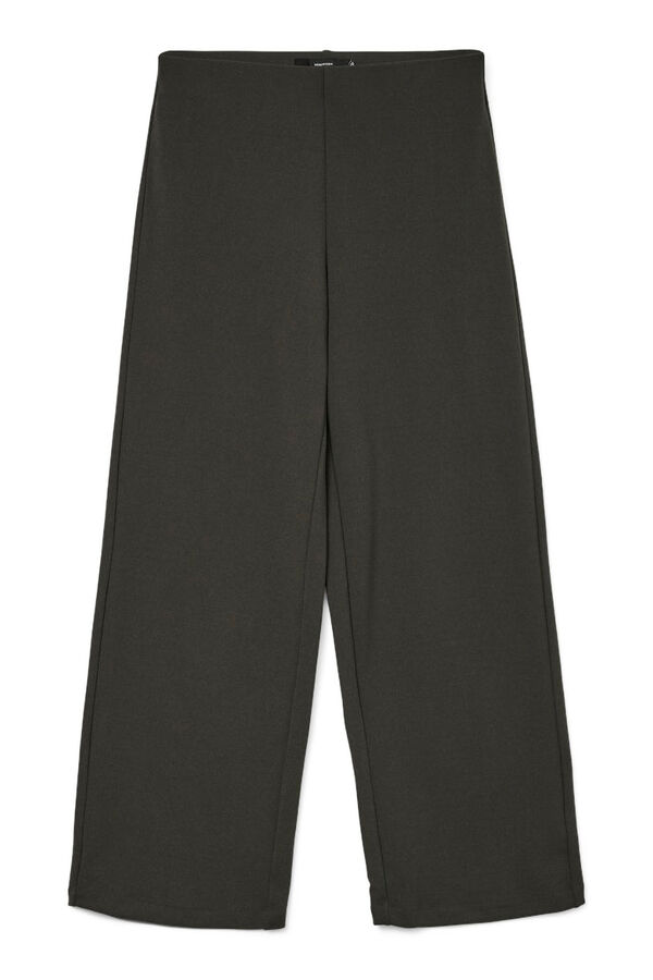 Vero Moda Curve Pantal&oacute;n ancho fluido talla grande Gris oscuro