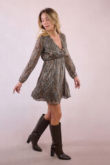 Molly Bracken Vestido de manga comprida com estampado Multicolorido