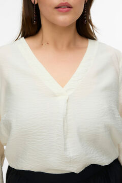 Vero Moda Curve Camisa de cuello pico talla grande
