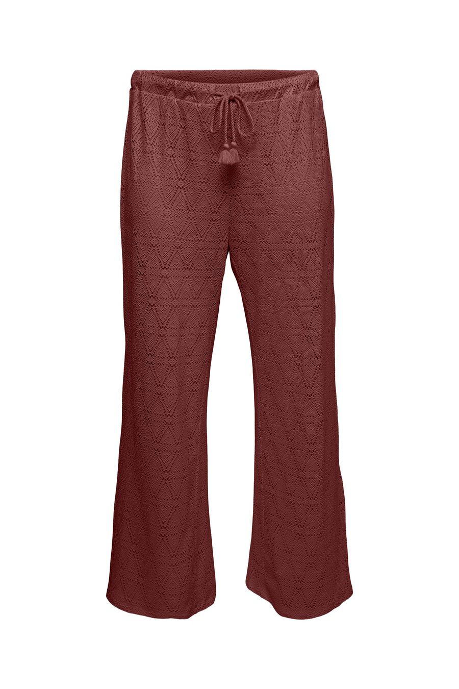 Pantalón largo con calados talla grande