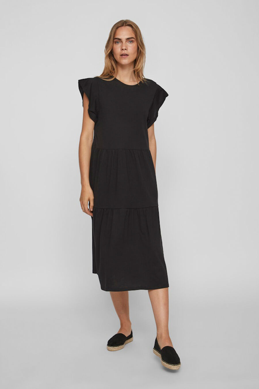 Vestido midi con algodón orgánico