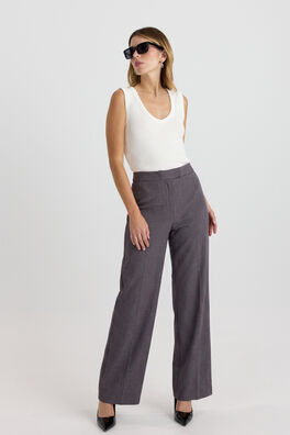 Pantalón de vestir de pierna ancha
