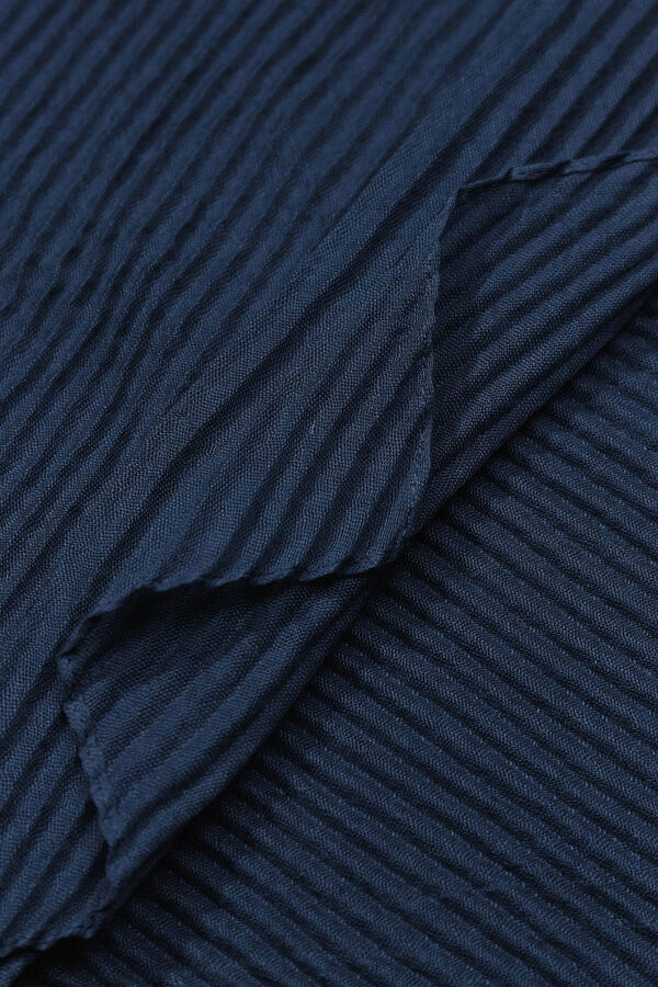 Vilanova Pa&ntilde;uelo Rectangular Plisado Azul