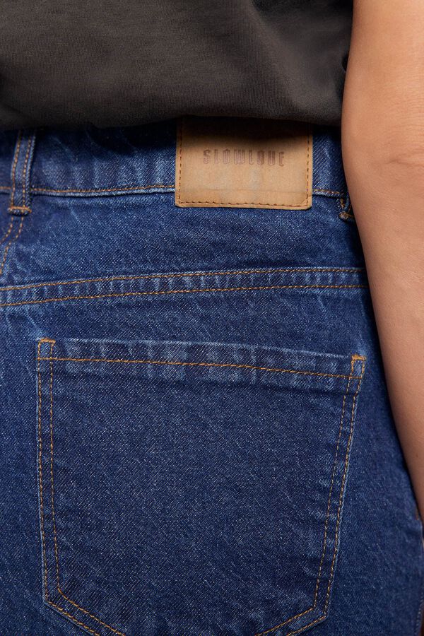 Slowlove Saia Comprida Denim Azul