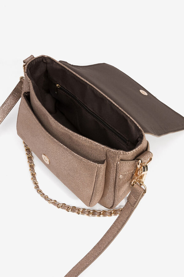 Vilanova Bolso Bandolera Metalizado Dorado
