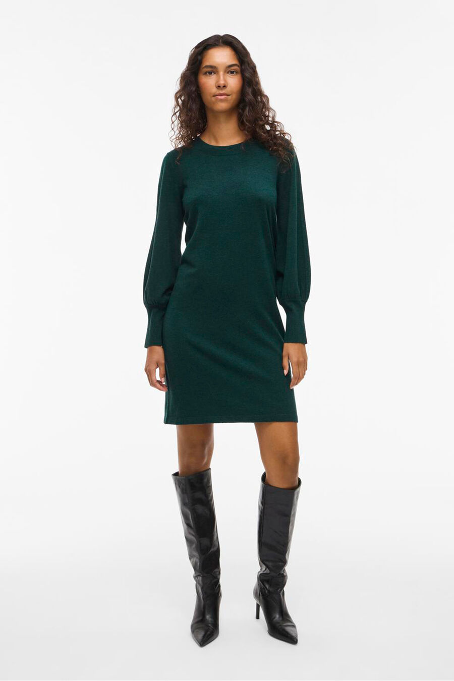 Vestido de punto con viscosa