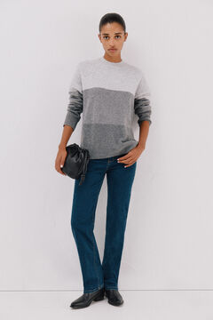 Cortefiel Jersey suave franjas