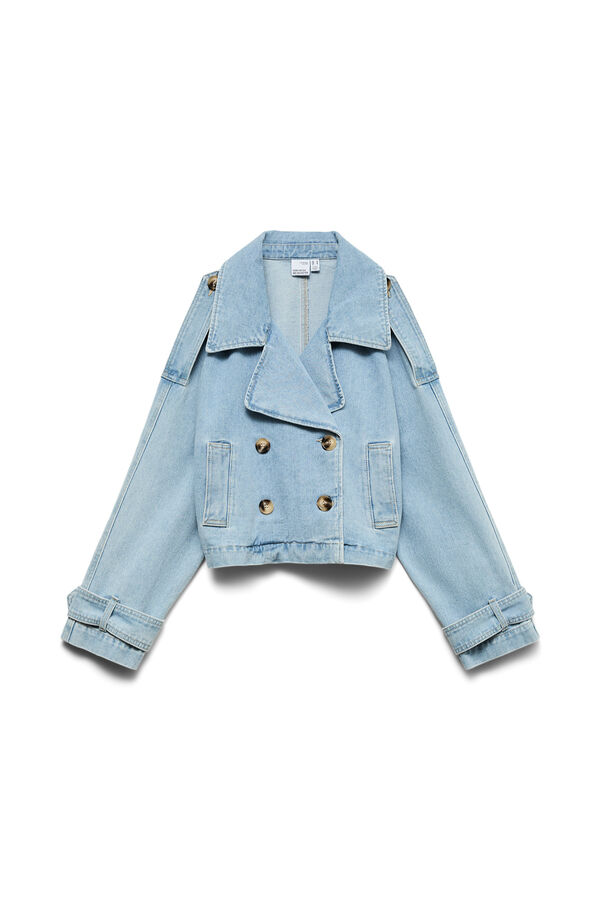 Vero Moda Cazadora denim cuello de solapa Azul