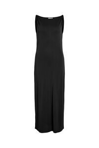 Vila Vestido midi com gola barco em modal