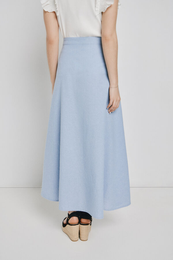 Vero Moda Cotton long skirt Blue