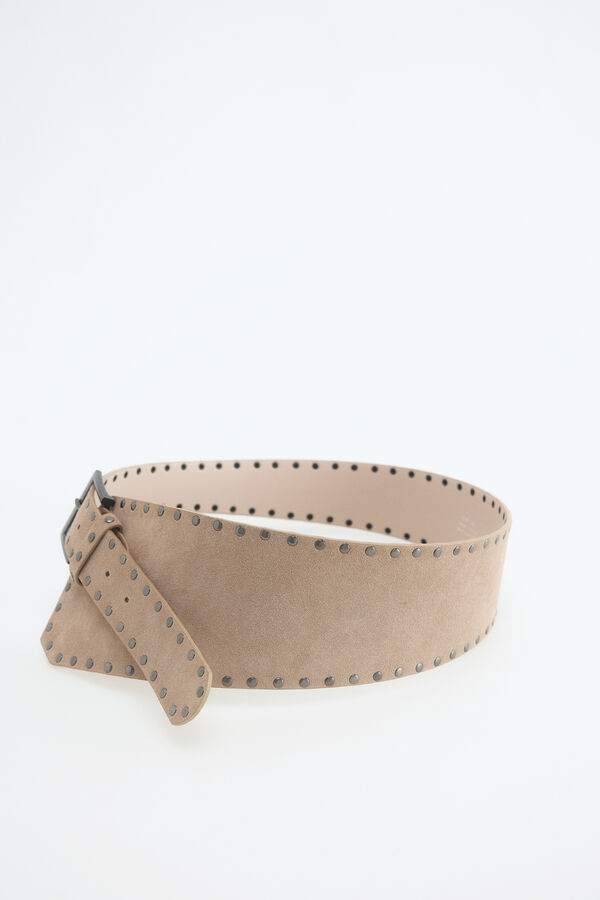 Slowlove Cinto irregular com tachas Tostado