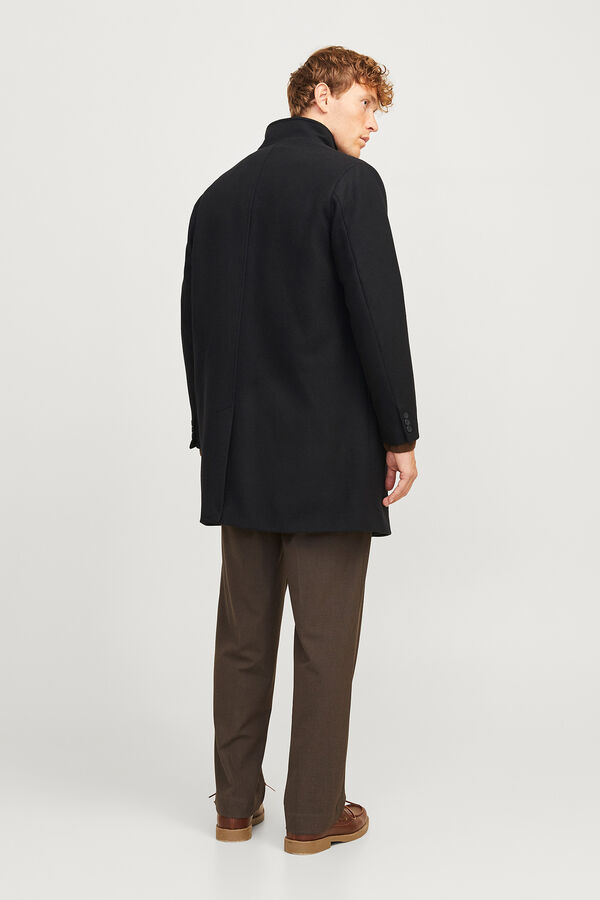 Jack & Jones Sobretudo de gola alta Preto