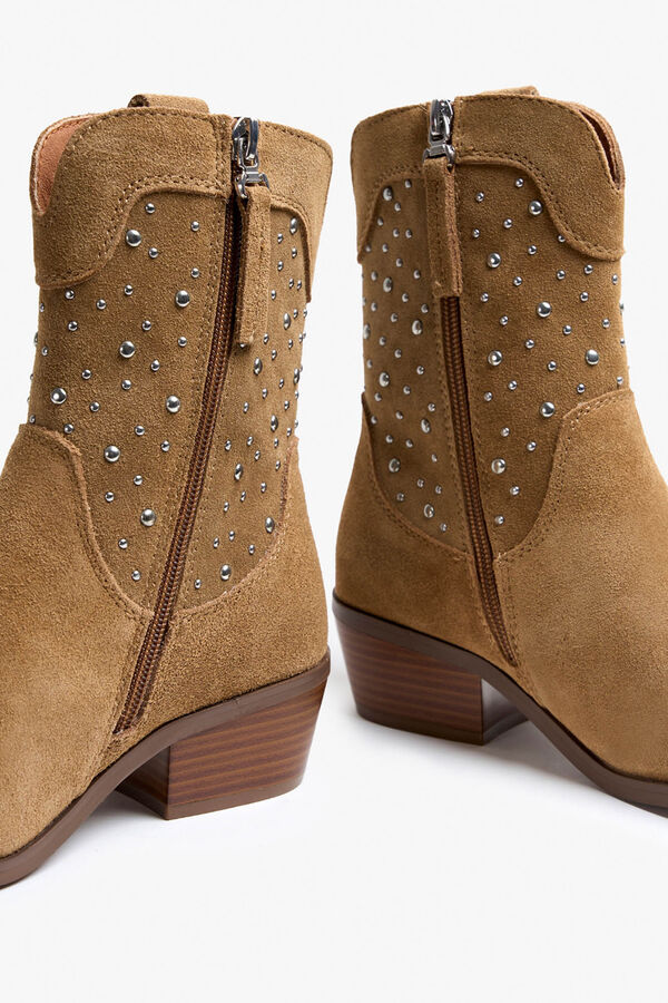 Popa Women's Ankle boot Studded Boot Brown