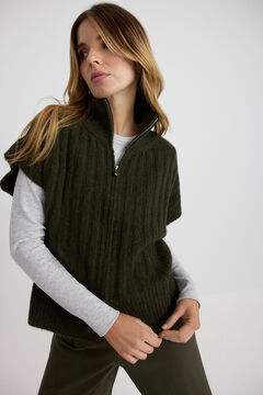 Vero Moda Chaleco de punto con cremallera