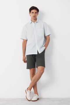 Cortefiel Camisa rayas manga corta