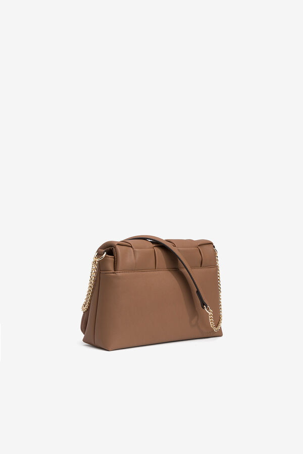 Vilanova Bolso con solapa de trama Brown