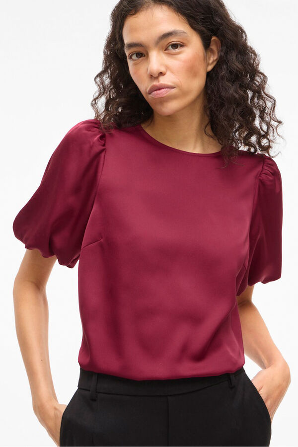 Vila Blusa manga bal&atilde;o acetinada Granada