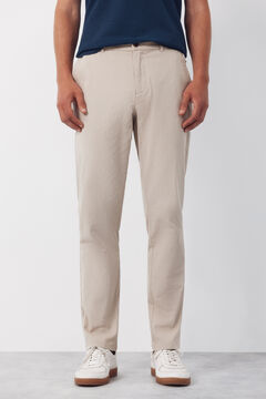 Cortefiel Pantal&oacute;n chino algod&oacute;n-lino regular